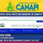 EDITAL PREFEITURA MUNICIPAL DE CANAPI Nº 001/2023 PROCESSO SELETIVO SIMPLIFICADO Nº 001/2023